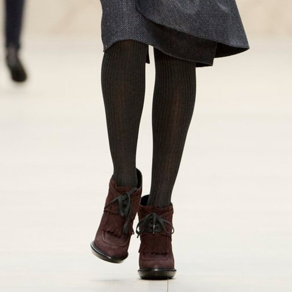 Burberry Prorsum suede embossed kiltie Ankle boots Size EU 39 - Picture 15 of 15